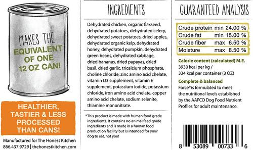 Show full view: The Honest Kitchen Wholemade Grain-Free Chicken Dog Food, 3-oz cup, case of 8 slide 4 of 8