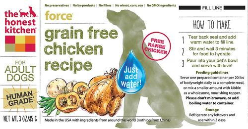 Show full view: The Honest Kitchen Wholemade Grain-Free Chicken Dog Food, 3-oz cup, case of 8 slide 5 of 8