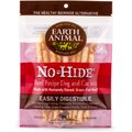 Earth Animal No-Hide Stix Long Lasting Natural Rawhide Alternative Beef Recipe Chew Dog & Cat Treat Sticks, 10 count