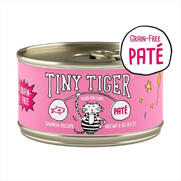 Tiny Tiger Grain-Free Pate Salmon Recipe Canned Cat Food