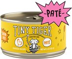 Tiny Tiger Pate Chicken Recipe Grain-Free Canned Cat Food, 3-oz, case of 24