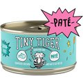 Tiny Tiger Pate Seafood Recipe Grain-Free Canned Cat Food, 3-oz, case of 24