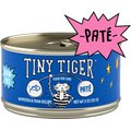 Tiny Tiger Pate Whitefish & Tuna Recipe Grain-Free Canned Cat Food, 3-oz, case of 24