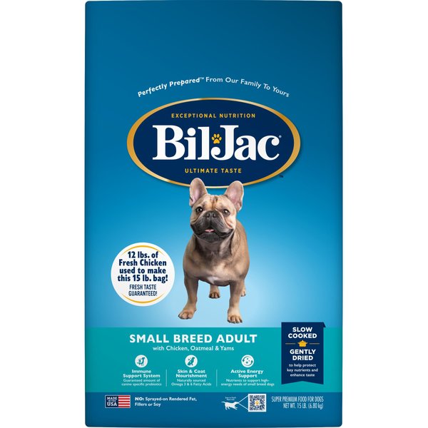 BILJAC Picky No More Small Breed Chicken Liver Recipe Dry Dog Food, 15