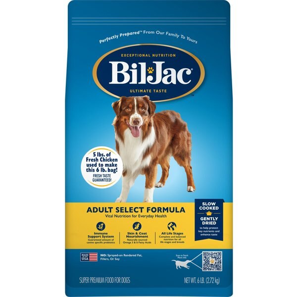 BILJAC Reduced Fat Chicken Recipe Dry Dog Food, 6lb bag