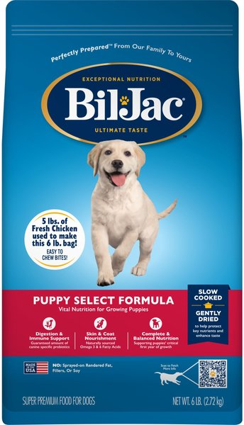 Bil-Jac Puppy Select Chicken Recipe Dry Dog Food, 6-lb bag slide 1 of 7