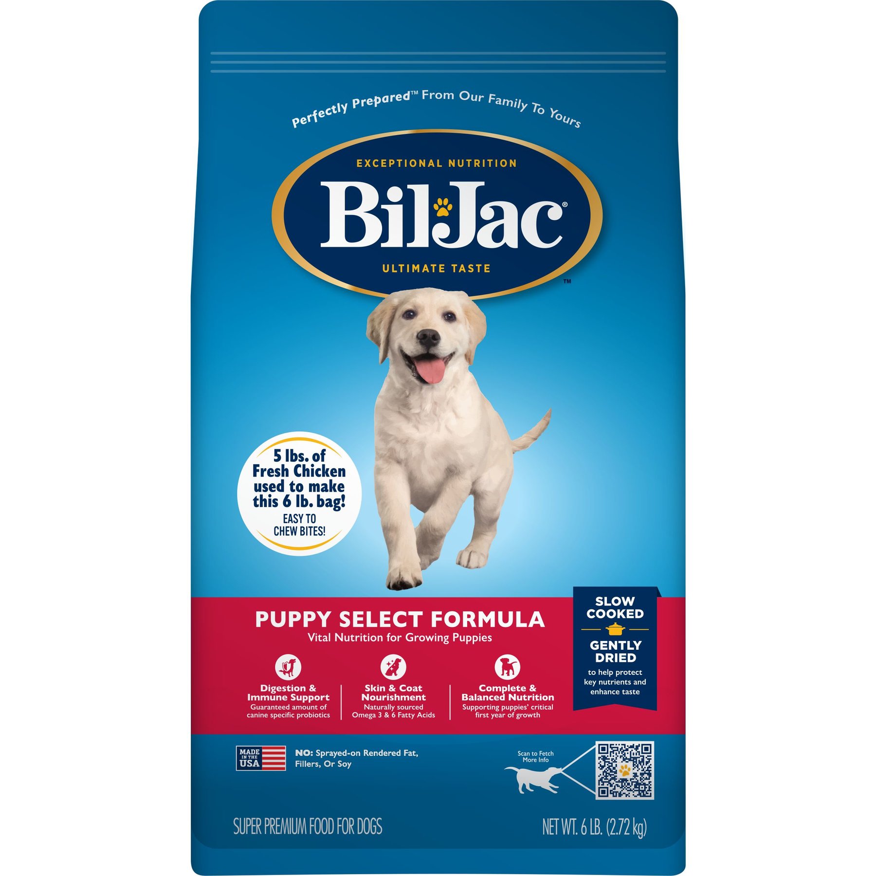 BIL JAC Puppy Select Chicken Recipe Dry Dog Food 15 lb bag Chewy