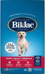 Bil-Jac Puppy Select Chicken Recipe Dry Dog Food, 15-lb bag