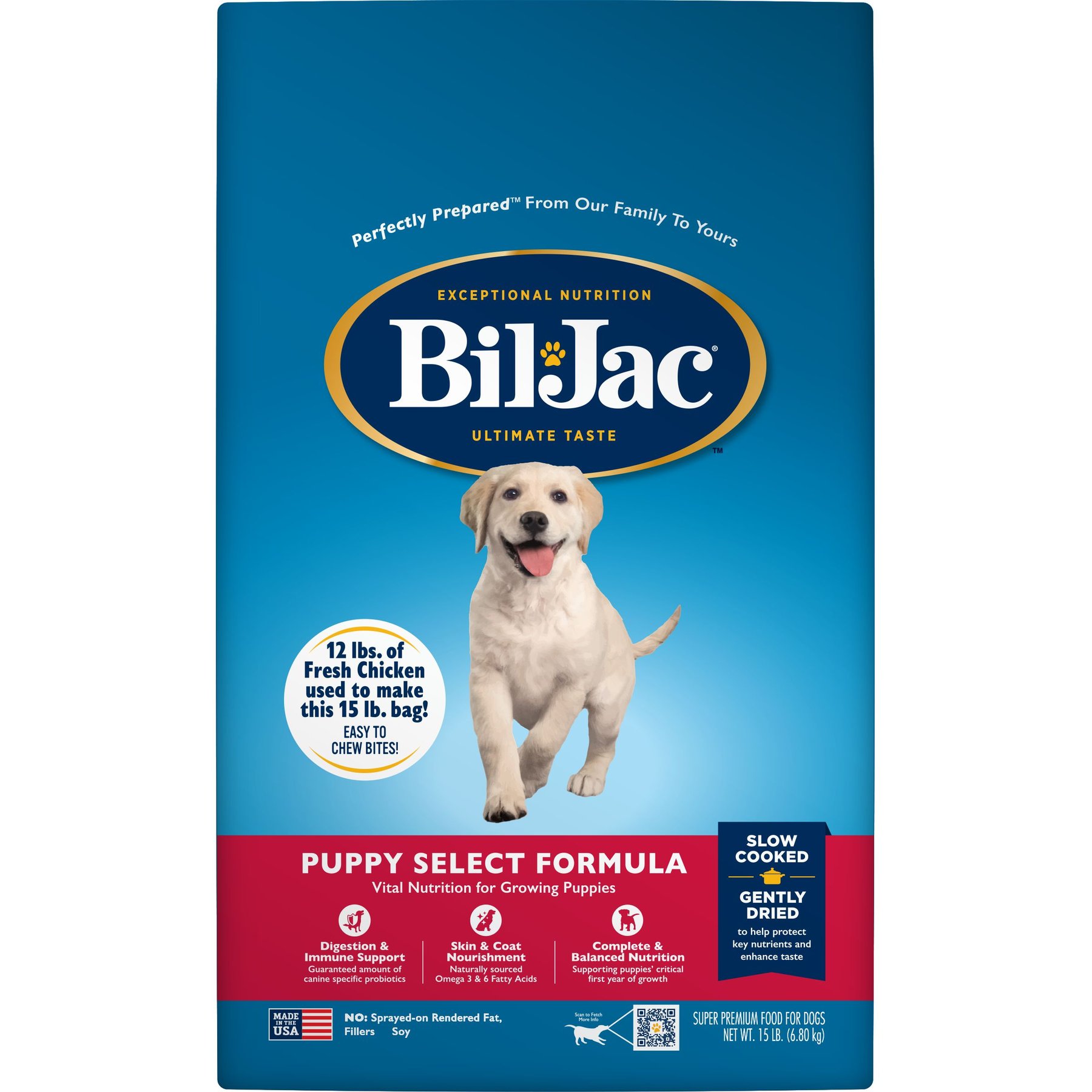 BIL JAC Puppy Select Chicken Recipe Dry Dog Food 15 lb bag Chewy