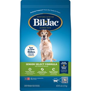 BIL JAC Senior Select Chicken Oatmeal Recipe Dry Dog Food 6 lb bag Chewy