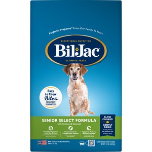 Bil-Jac Senior Select Chicken & Oatmeal Recipe Dry Dog Food, 15-lb bag