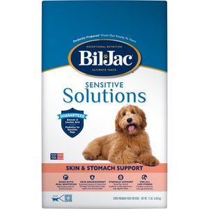 Bil-Jac Sensitive Solutions Skin & Stomach Support Dry Dog Food, 15-lb bag