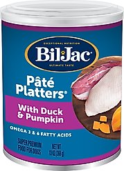 Bil-Jac Pate Platters with Duck & Pumpkin Canned Dog Food, 13-oz, case of 12