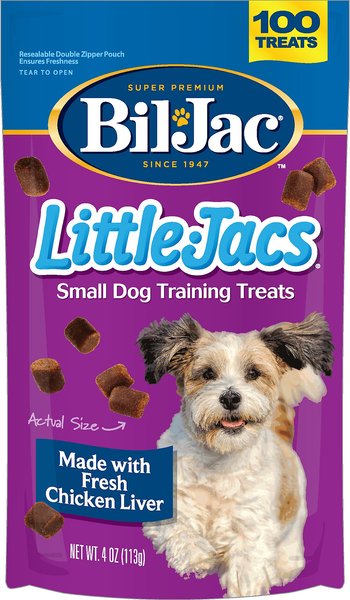 Bil-Jac Little-Jacs Small Dog Chicken Liver Training Dog Treats, 4-oz bag slide 1 of 6