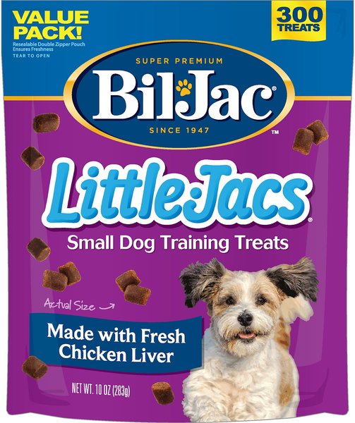Bil-Jac Little-Jacs Small Dog Chicken Liver Training Dog Treats, 10-oz bag slide 1 of 6