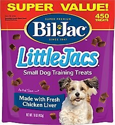 Bil-Jac Little-Jacs Small Dog Chicken Liver Training Dog Treats, 16-oz bag slide 1 of 5