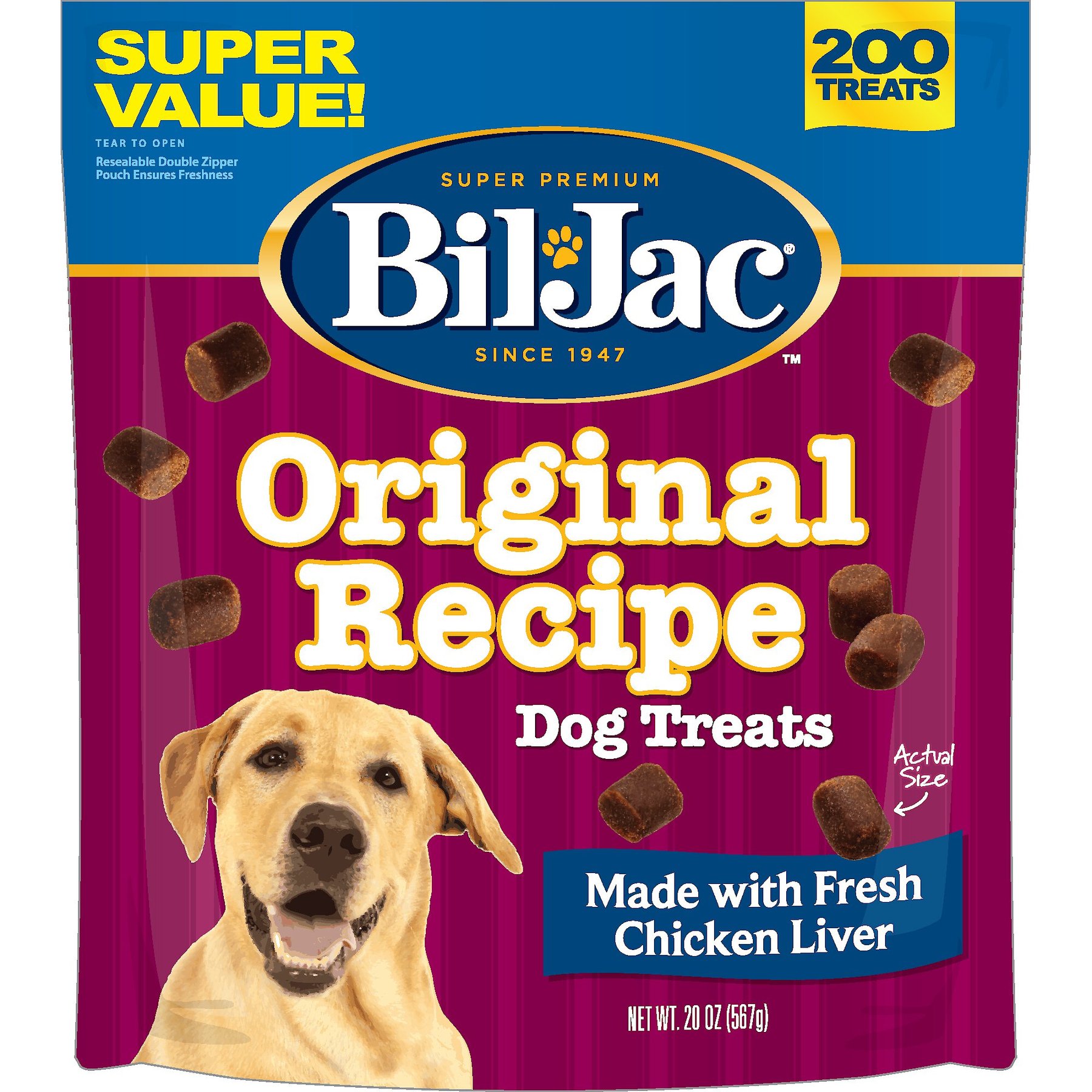 BIL JAC Original Recipe with Liver Soft Dog Treats 10 oz bag Chewy