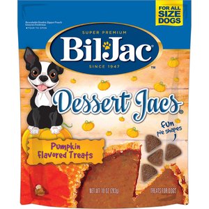 Bil-Jac Dessert Jacs Pumpkin Flavored Dog Treats, 10-oz bag