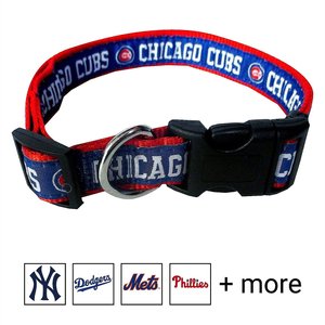 Pets First MLB Nylon Dog Collar, Chicago Cubs, Small: 6 to 12-in neck, 3/8-in wide