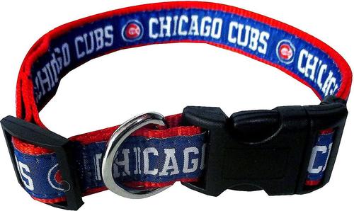 Show full view: Pets First MLB Nylon Dog Collar, Chicago Cubs, Large: 14 to 24-in neck, 1-in wide slide 5 of 6