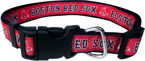 Show full view: Pets First MLB Nylon Dog Collar, Boston Red Sox, Medium: 10 to 16-in neck, 5/8-in wide slide 5 of 6