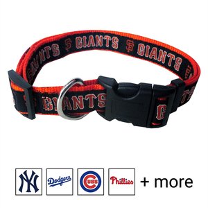 Pets First MLB Nylon Dog Collar, San Francisco Giants, Small: 6 to 12-in neck, 3/8-in wide