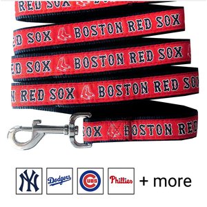 Pets First MLB Nylon Dog Leash, Boston Red Sox, Medium: 4-ft long, 5/8-in wide