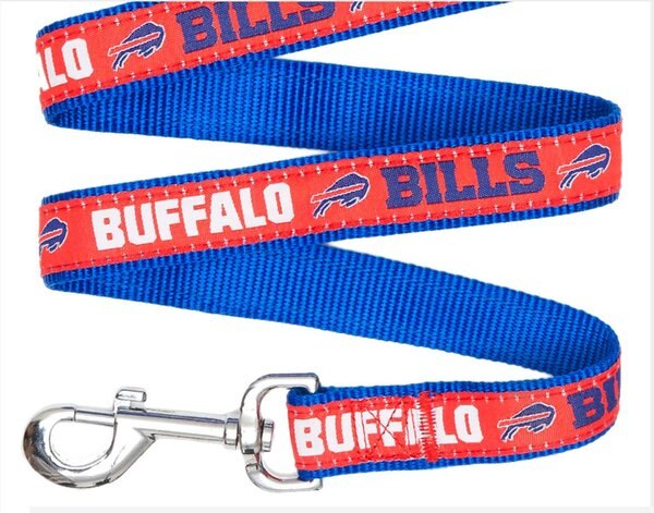 Pets First NFL Nylon Dog Leash, Buffalo Bills, Medium: 4-ft long, 5/8-in wide slide 1 of 7