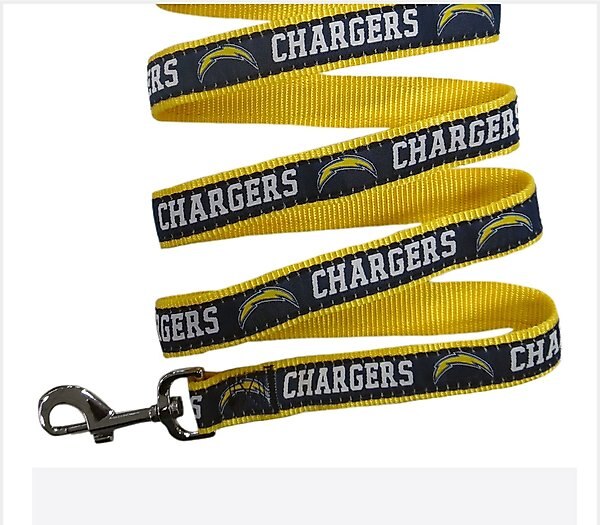 Pets First NFL Nylon Dog Leash, Los Angeles Chargers, Small: 4-ft long, 3/8-in wide slide 1 of 7