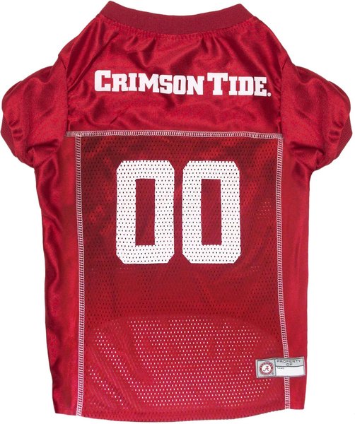 Pets First NCAA Alabama Crimson Tide Dog & Cat Jersey, Small slide 1 of 8