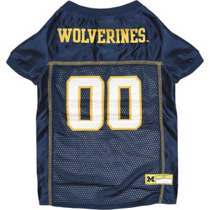 Pets First NCAA Dog & Cat Jersey, Michigan Wolverines, Large