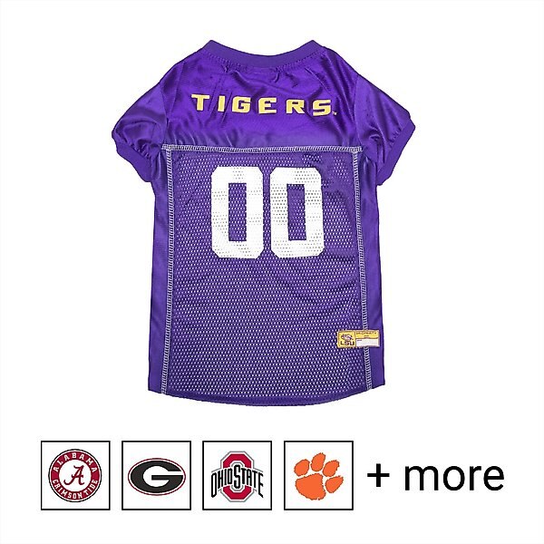 Pets First NCAA Dog & Cat Jersey, Louisiana State Tigers, X-Small slide 1 of 8