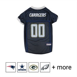 Pets First NFL Dog & Cat Mesh Jersey, Los Angeles Chargers, X-Small