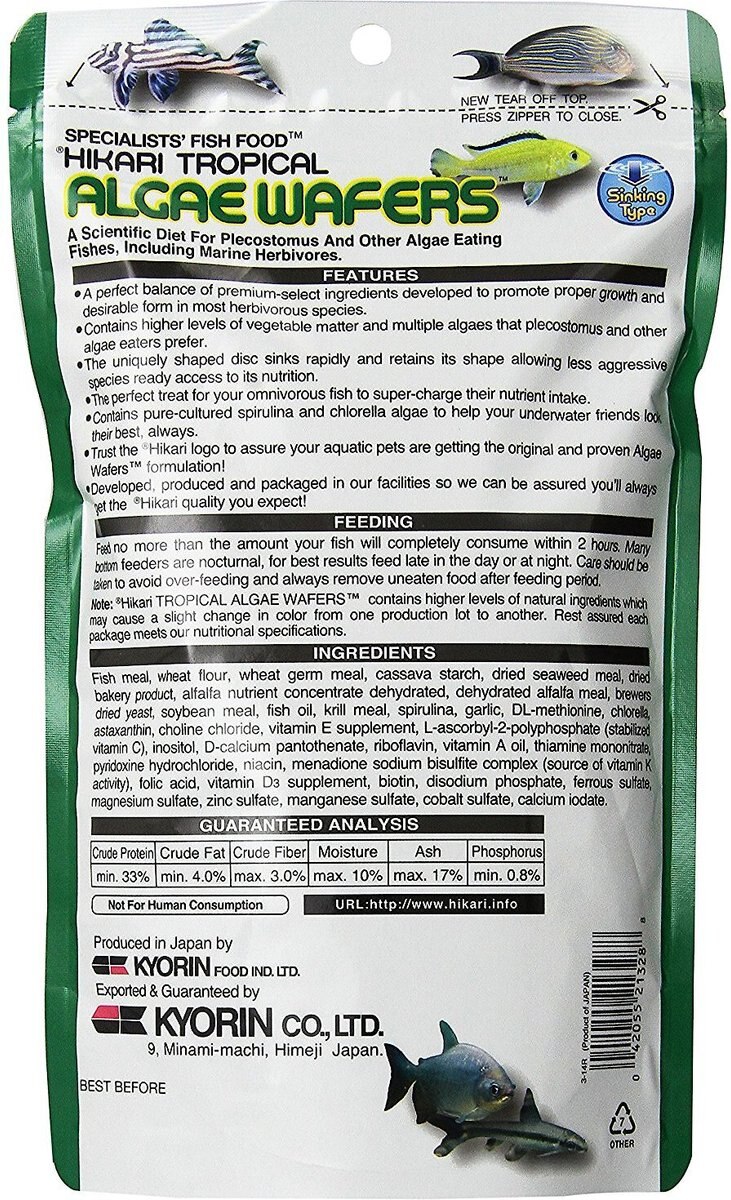 Hikari Algae Wafers Fish Food