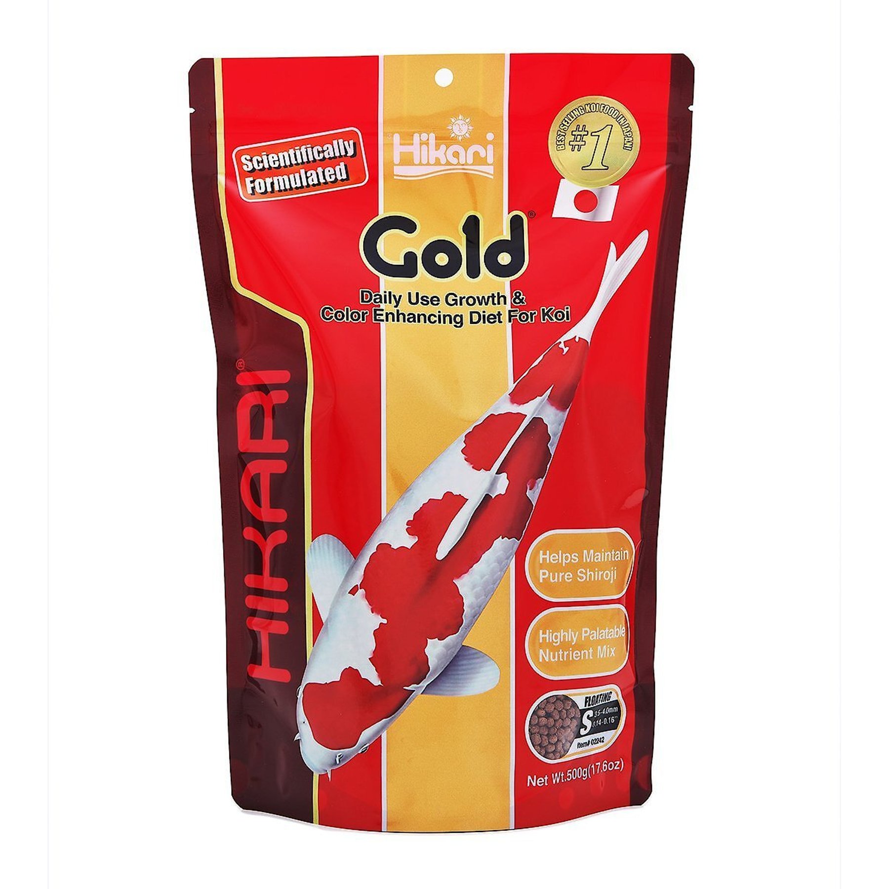 Discontinued - HIKARI Gold Koi Fish Food, 17.6-oz bag - Chewy.com