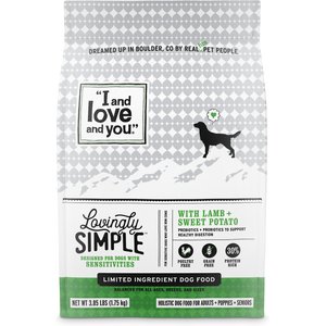 I and Love and You Lovingly Simple Limited Ingredient Diet Lamb and Sweet Potato Dry Dog Food, 21-lb bag