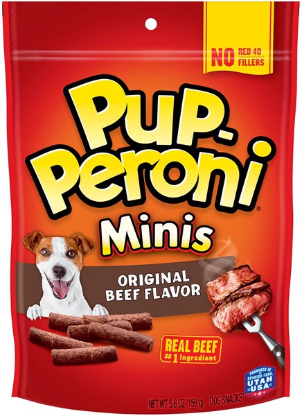 PUP PERONI Minis Original Beef Flavor Dog Treats 5.6 oz bag