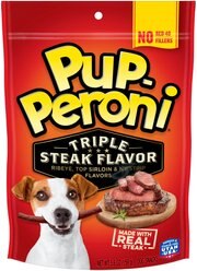 Pup-Peroni Triple Steak Flavor Dog Treats, 5.6-oz bag
