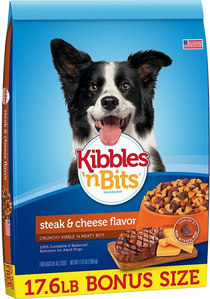 Discontinued KIBBLES N BITS Steak Cheese Flavor Dry Dog Food 17.6 lb bag Chewy