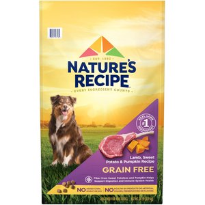 Nature's Recipe Grain-Free Lamb, Sweet Potato & Pumpkin Recipe Dry Dog Food, 24-lb bag