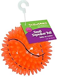 Gnawsome Squeak & Light LED Basketball Dog Toy, Color Varies, Small