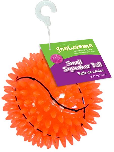 Ethical Pet Spot Sensory Ball 2.5 inch Colorful Rubber Squeaker