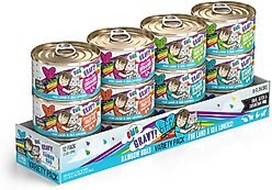 BFF OMG Rainbow Road Variety Pack Grain-Free Canned Cat Food, 2.8-oz, pack of 12