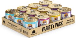 Weruva Classic Cat Food Variety Pack Wowzer Meowzer Wet Cat Food, 10-oz can, 12 count