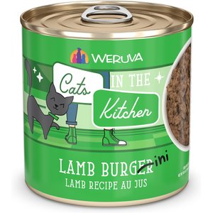 Weruva Cats in the Kitchen Lamb Burgini Lamb Au Jus Grain-Free Canned Cat Food, 10-oz, case of 12