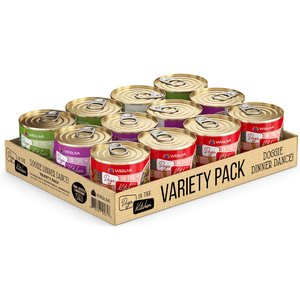 Weruva Dogs in the Kitchen Doggie Dinner Dance! Variety Pack Grain-Free Canned Dog Food, 10-oz cans, 12 count