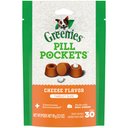 Greenies Pill Pockets Cheese Flavor Dog Treats, Tablet Size, 30 count
