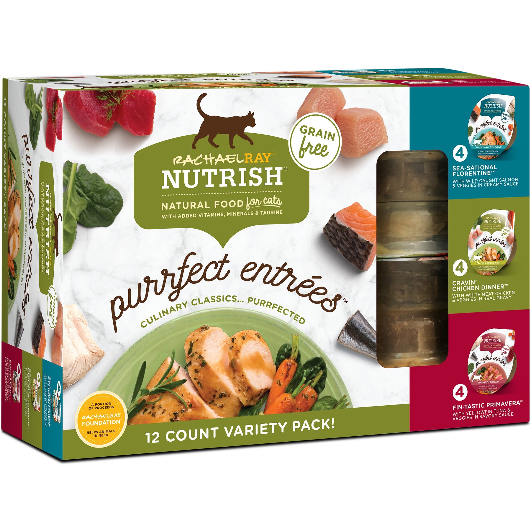 RACHAEL RAY NUTRISH Purrfect Entrees Grain Free Variety Pack