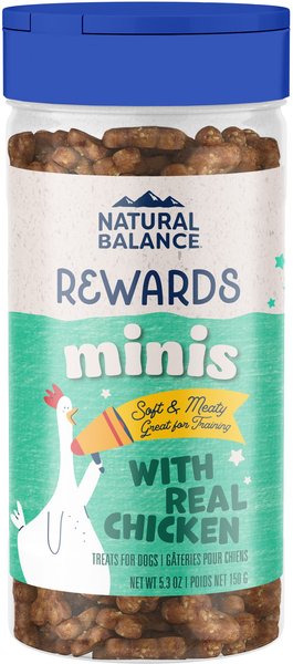 Natural Balance Limited Ingredient Diets Mini Rewards Chicken Formula Dog Treats, 5.3-oz jar slide 1 of 9