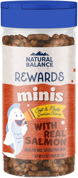 Natural Balance Rewards Minis with Real Salmon Dog Treats, 5.3-oz bag slide 1 of 8